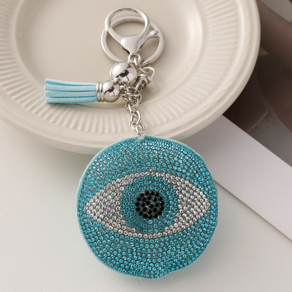 Wholesale Hot Diamond Devil's Eye Keychain